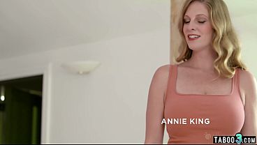 Careful lesbian MILF stepmom Annie King teaching her teen stepdaughter