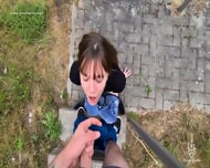 Anne Eden Riskanter Public Fick An A61 Und Spermawalk