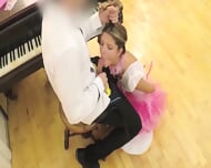 Submissive blonde blowjob